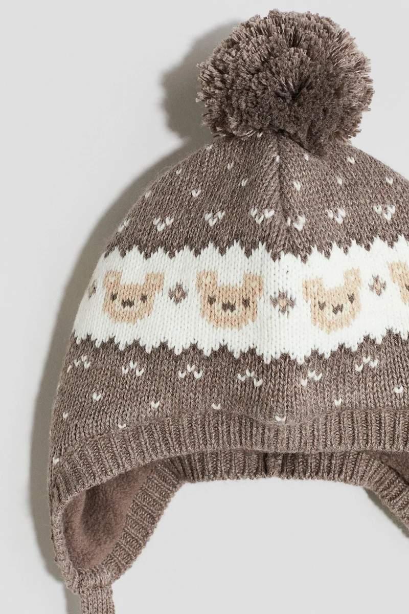 H&M Fleece-lined earflap beanie
